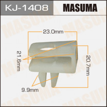Клипса пластиковая MASUMA (TOYOTA 5257930020)  / KJ1408