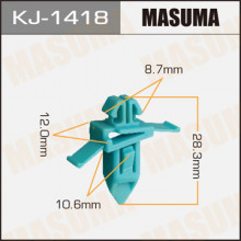 Клипса пластиковая MASUMA (TOYOTA 7549160011)  / KJ1418