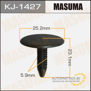 Клипса пластиковая MASUMA (TOYOTA 9046706016C0)  / KJ1427