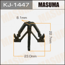 Клипса пластиковая MASUMA (TOYOTA 9046717008)  / KJ1447