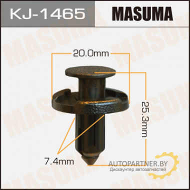 Клипса пластиковая MASUMA (NISSAN 11296AG000)  / KJ1465
