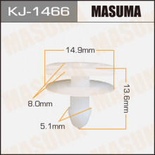Клипса пластиковая MASUMA (NISSAN 768826P000)  / KJ1466
