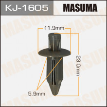 Клипса пластиковая MASUMA (NISSAN 155302433)  / KJ1605