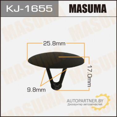 Клипса пластиковая MASUMA (MITSUBISHI MB655630)  / KJ1655