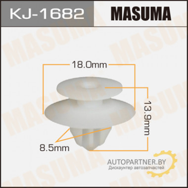 Клипса пластиковая MASUMA (MITSUBISHI MR435918)  / KJ1682