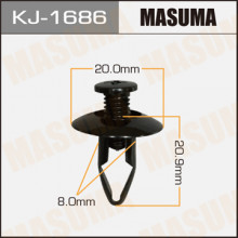 Клипса пластиковая MASUMA (MITSUBISHI MB406894)  / KJ1686