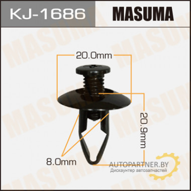 Клипса пластиковая MASUMA (MITSUBISHI MB406894)  / KJ1686