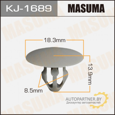 Клипса пластиковая MASUMA (MITSUBISHI MR796078)  / KJ1689
