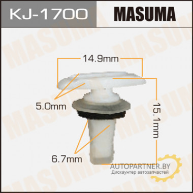 Клипса пластиковая MASUMA (MITSUBISHI MU481208)  / KJ1700