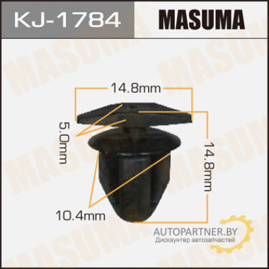 Клипса пластиковая MASUMA (HONDA 91561SP0003)  / KJ1784