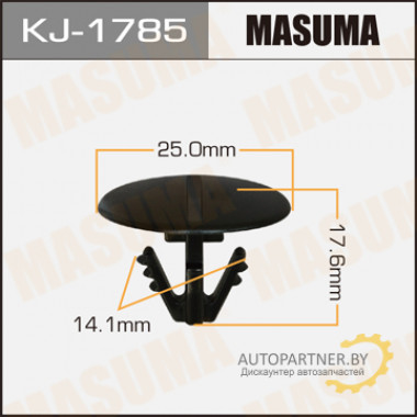 Клипса пластиковая MASUMA (HONDA 91532SR3003)  / KJ1785