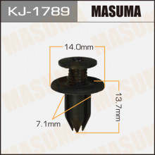 Клипса пластиковая MASUMA (HONDA 90657SA6003)  / KJ1789