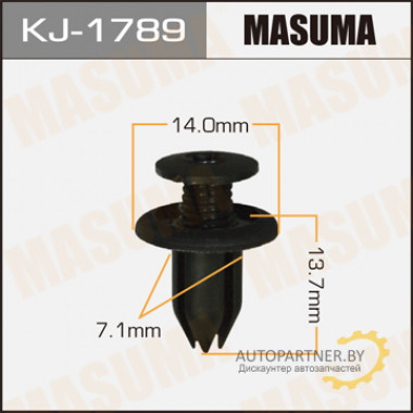 Клипса пластиковая MASUMA (HONDA 90657SA6003)  / KJ1789