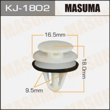 Клипса пластиковая MASUMA (HONDA 91560S0XA01)  / KJ1802