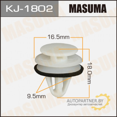 Клипса пластиковая MASUMA (HONDA 91560S0XA01)  / KJ1802