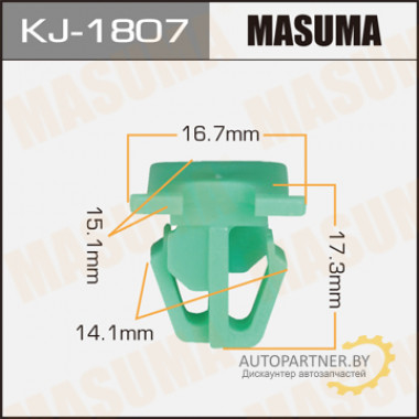 Клипса пластиковая MASUMA (HONDA 75305SF1A21)  / KJ1807