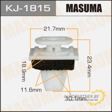 Клипса пластиковая MASUMA (HONDA 71591S5A000)  / KJ1815