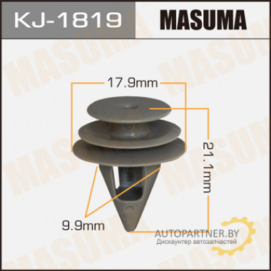 Клипса пластиковая MASUMA (HONDA 33509S10003)  / KJ1819