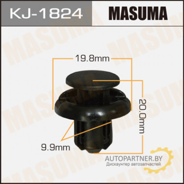 Клипса пластиковая MASUMA (HONDA 91503S7A003)  / KJ1824