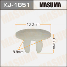 Клипса пластиковая MASUMA (HONDA 91603SL0000)  / KJ1851