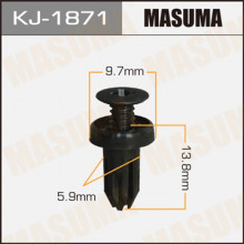 Клипса пластиковая MASUMA (HONDA 90687SH2003)  / KJ1871