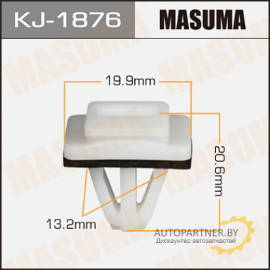 Клипса пластиковая MASUMA (HONDA 91501SP1003)  / KJ1876