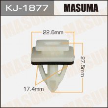Клипса пластиковая MASUMA (HONDA 91513S47000)  / KJ1877