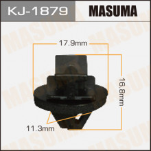 Клипса пластиковая MASUMA (HONDA 75525SD4013)  / KJ1879