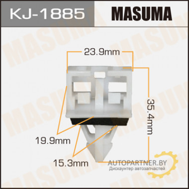 Клипса пластиковая MASUMA (HONDA 71592S6A000)  / KJ1885