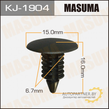 Клипса пластиковая MASUMA (SUBARU 66136FA080ML)  / KJ1904