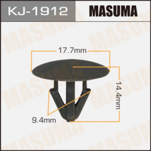 Клипса пластиковая MASUMA (SUBARU 909130061)  / KJ1912