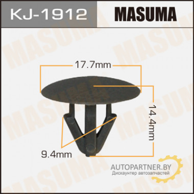Клипса пластиковая MASUMA (SUBARU 909130061)  / KJ1912
