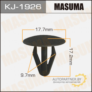 Клипса пластиковая MASUMA (SUBARU 95019TA010NQ)  / KJ1926