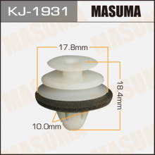 Клипса пластиковая MASUMA (SUBARU 91087KC300)  / KJ1931