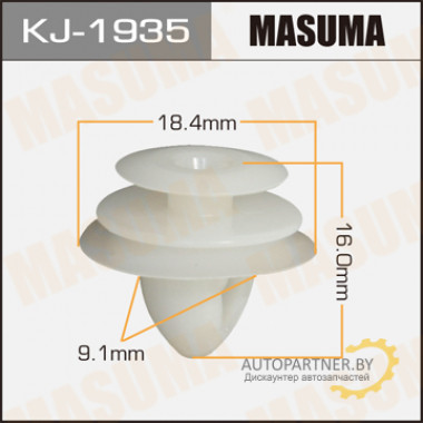 Клипса пластиковая MASUMA (SUBARU 693005370)  / KJ1935