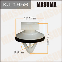 Клипса пластиковая MASUMA (SUBARU 91059FC030)  / KJ1958