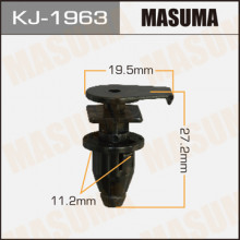 Клипса пластиковая MASUMA (SUBARU 57160FC000)  / KJ1963