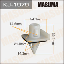 Клипса пластиковая MASUMA (SUBARU 91059FC110)  / KJ1979