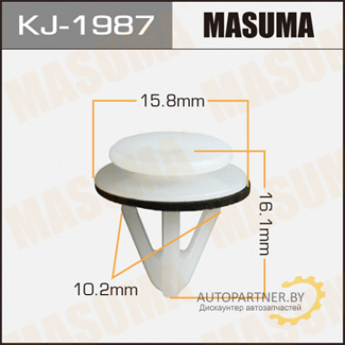Клипса пластиковая MASUMA (SUZUKI 7725971B00)  / KJ1987