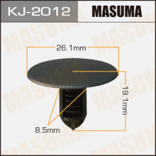 Клипса пластиковая MASUMA (NISSAN 155305971)  / KJ2012