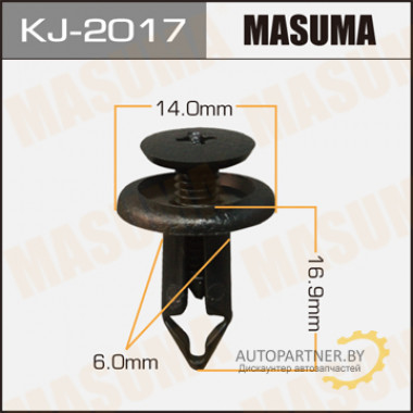 Клипса пластиковая MASUMA (NISSAN 65810AD200)  / KJ2017