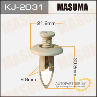 Клипса пластиковая MASUMA (MITSUBISHI MR777040)  / KJ2031