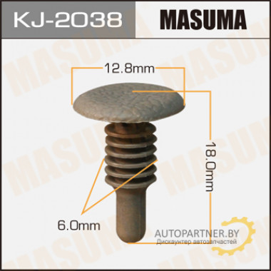 Клипса пластиковая MASUMA (MITSUBISHI MR749124)  / KJ2038