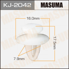 Клипса пластиковая MASUMA (MITSUBISHI MR200986)  / KJ2042