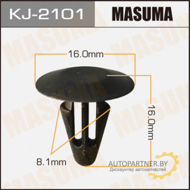 Клипса пластиковая MASUMA (HONDA 91513SH3003)  / KJ2101