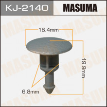 Клипса пластиковая MASUMA (SUBARU 99045FE010NF)  / KJ2140