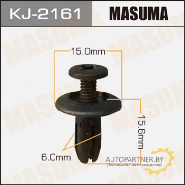Клипса пластиковая MASUMA (TOYOTA 9046706153)  / KJ2161