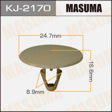 Клипса пластиковая MASUMA (TOYOTA 904670911000)  / KJ2170