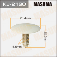 Клипса пластиковая MASUMA (TOYOTA 904670604808)  / KJ2190