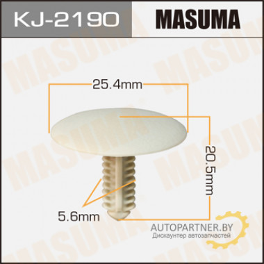 Клипса пластиковая MASUMA (TOYOTA 904670604808)  / KJ2190